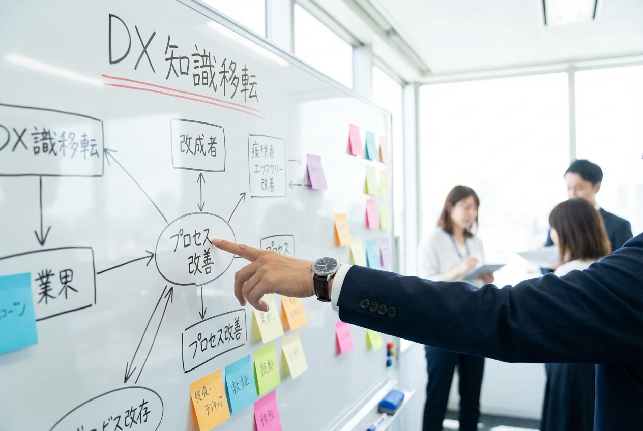 从DX推进方法不明确的状态，到内制化体制的构建