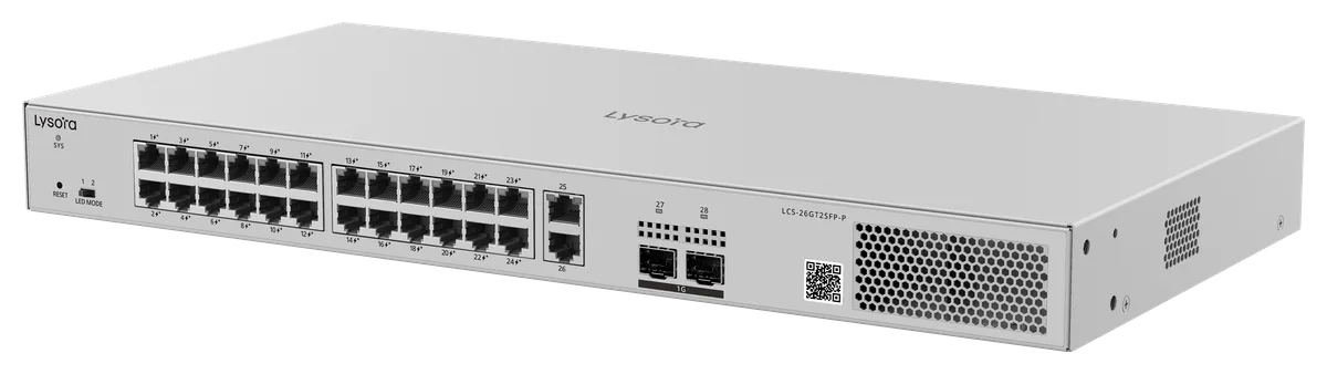 Lysora LCS-26GT2SFP-P 支持 PoE 的交换机本体