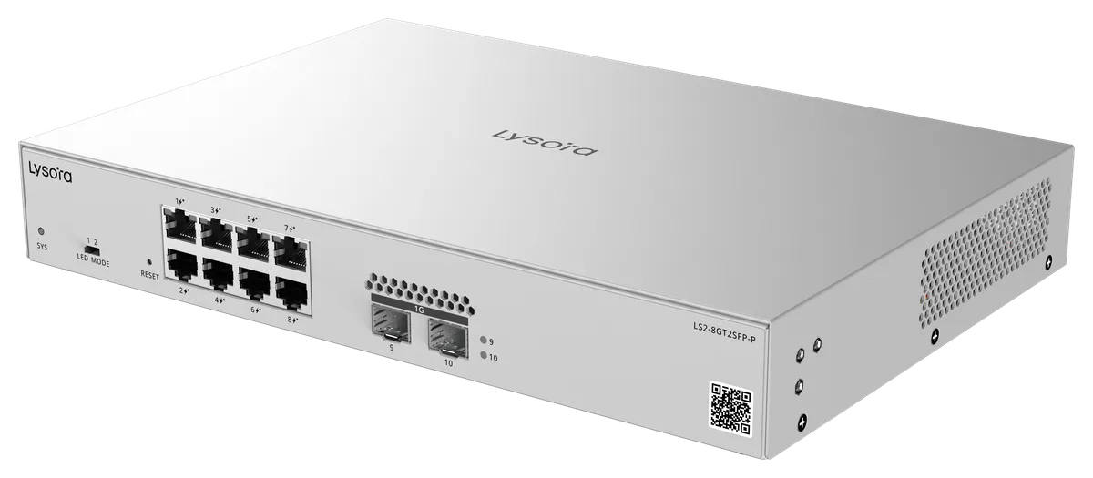 Lysora LS2-8GT2SFP-P PoE対応スイッチ本体